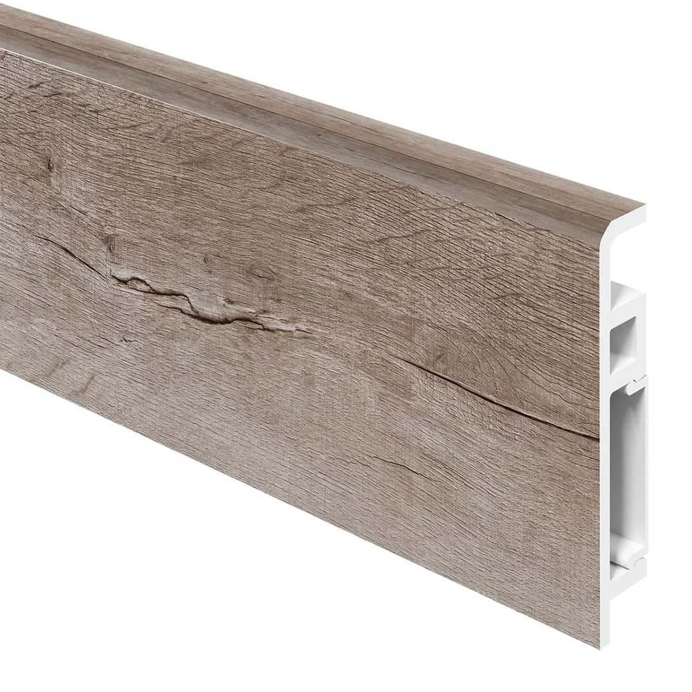 Плинтус из вспененного ПВХ Aberhof Luxe 1585 Дуб Камелот 70х13х2000 мм