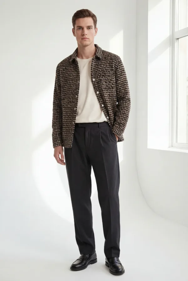 Мужская плотная рубашка «NIKSON»