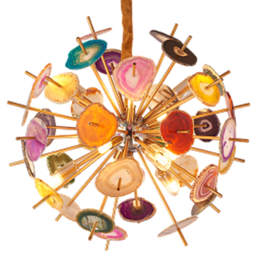 Люстра Agate Burst Chandelier Multicolor