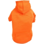Кофта - толстовка для мелких пород собак «BRO Style», цвет оранжевый, р L (на флисе)