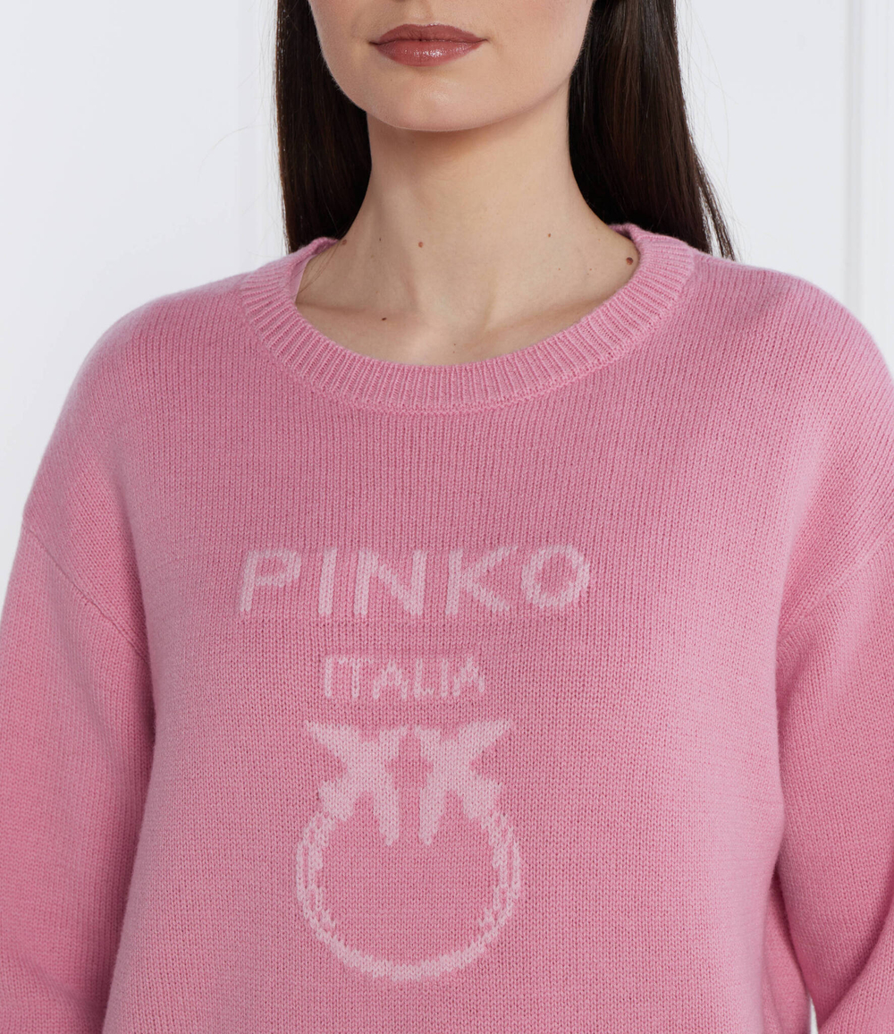 Хлопковый свитер Pinko - розовый(100414 Y7Z4)