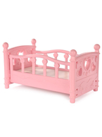 Кроватка для кукол пластм. (37*21*21 см), сетка