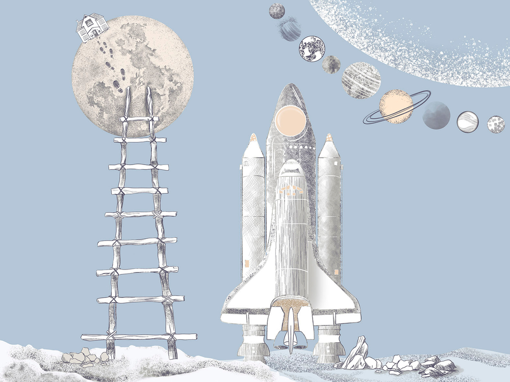 Дизайнерские обои Wall Street Cosmos