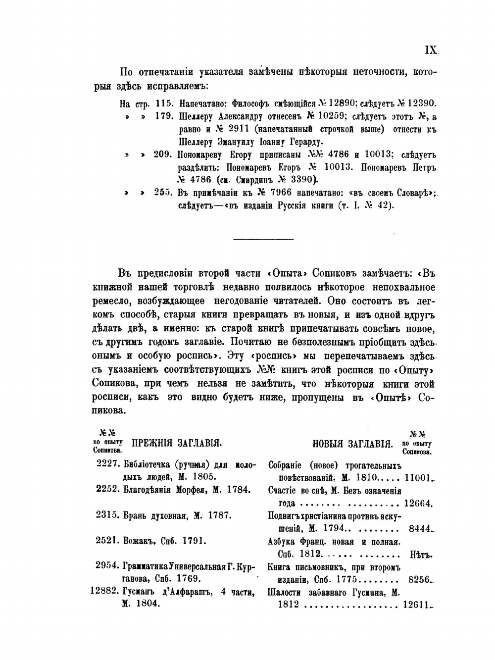 Указатель к "Опыту Российской библиографии" В. С. Сопикова | В.Н. Рогожин
