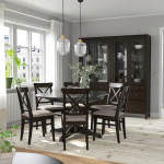 Обеденный набор - INGATORP/INGOLF IKEA/ИНГАТОРП/ИНГОЛЬФ ИКЕА, 110х87х74 см, черный