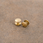 Винт ременной, шляпка 10мм, ножка 6мм, цв. Латунь, латунь