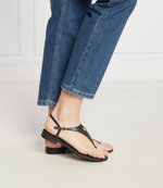 Кожаные босоножки LAUREN RALPH LAUREN - черный(802940593)