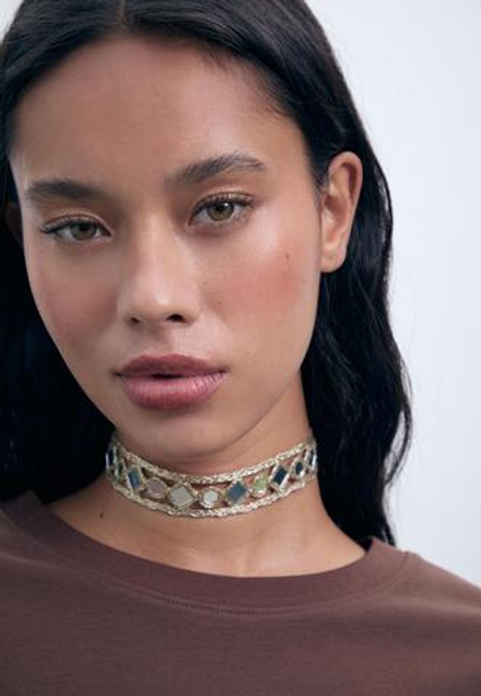 STRADIVARIUS Мини-чокер, золотой