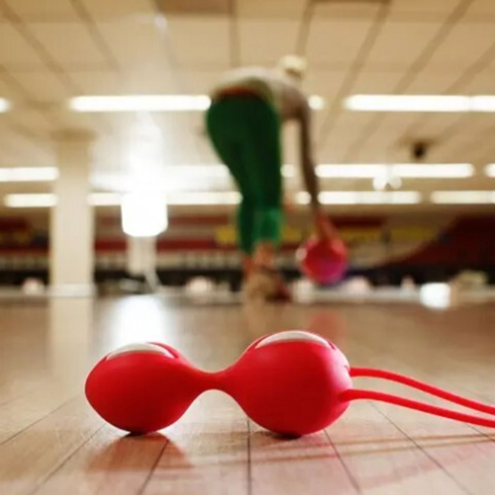 Вагинальные шарики Fun factory SMARTBALLS DUO, черно-серые