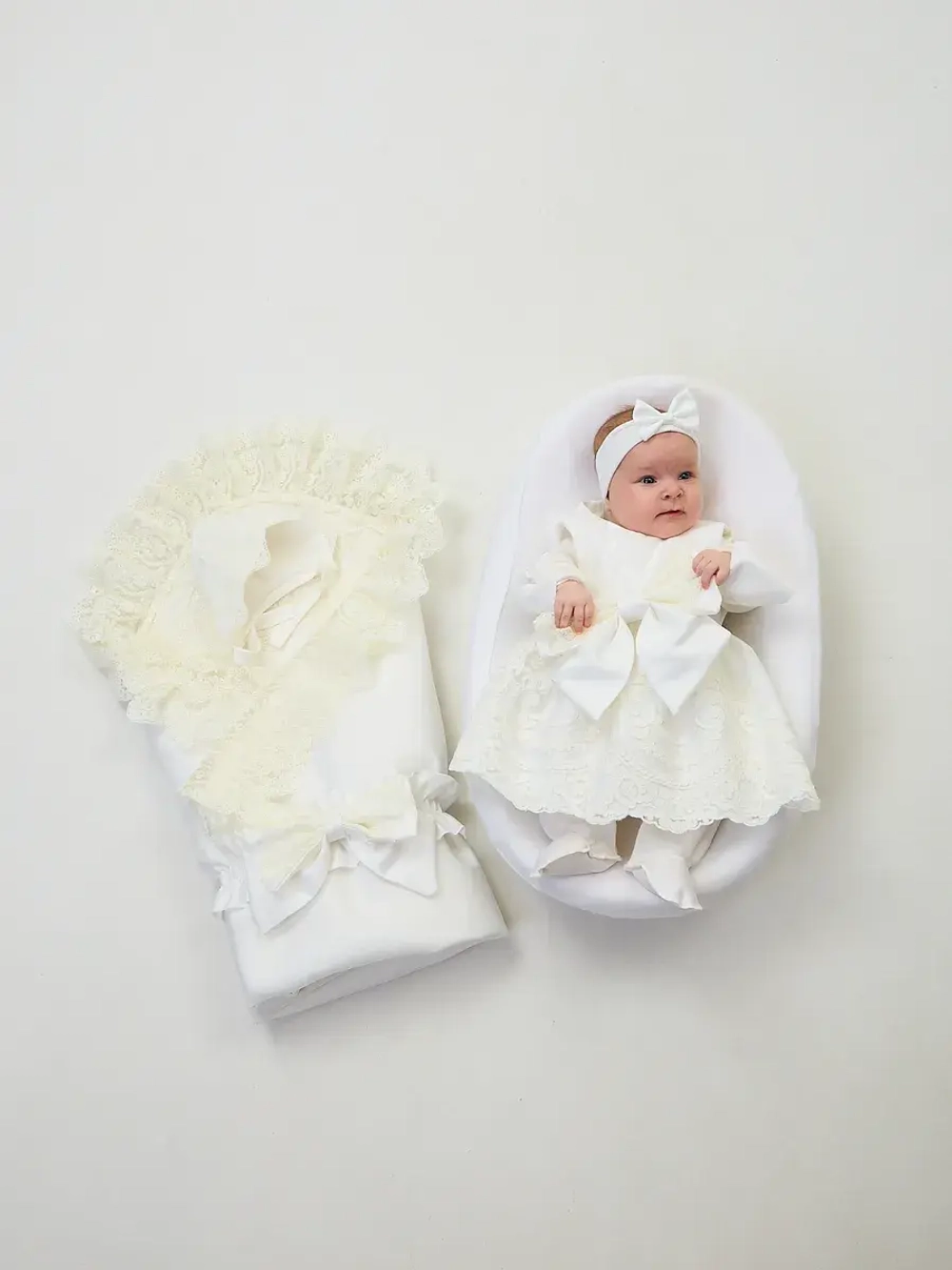 Конверт на выписку с платьем летний