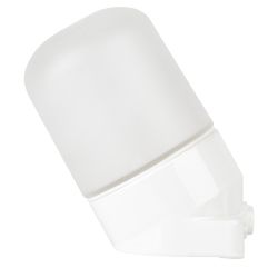 Светильник ЭРА НББ 02-60-002 для бани керамика/стекло наклонный IP54 E27 max 60Вт 150х90х85 белый