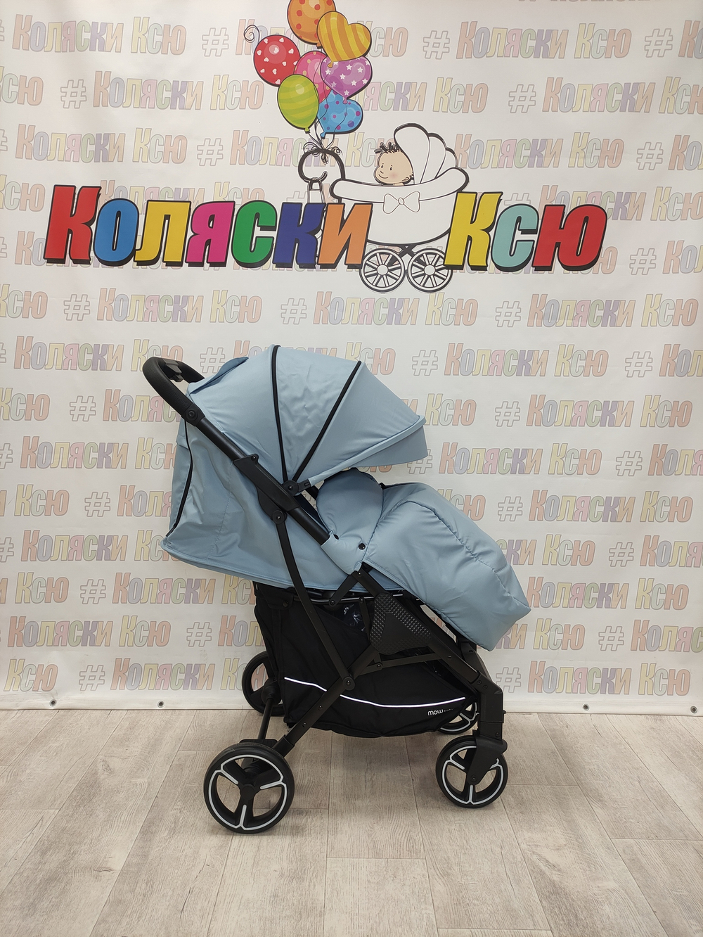 Коляска прогулочная MowBaby Smart 2023 Blue