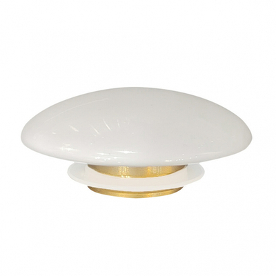 Накладка на слив для раковины ABBER AC0014 белая, керамика