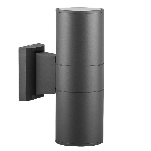 Уличный настенный светильник FERON DH0702 2*Е27 серый