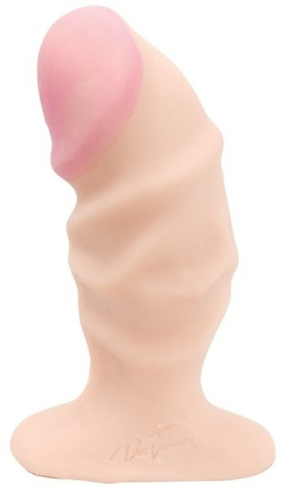 Анальная пробка большого размера с рельефной поверхностью из UR3