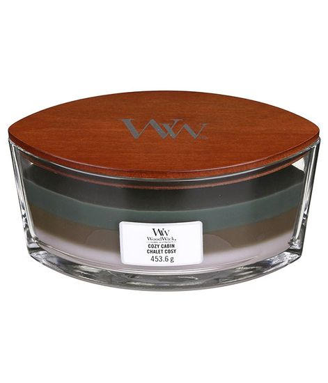 Уютное шале, ароматическая свеча эллипс, WoodWick