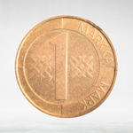 Finland, 1 Markka, 1993, VF