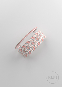 Схема PEYOTE, Схема браслета мозаичное плетение, узор из Miyuki Delica 11/0, файл PDF, №161