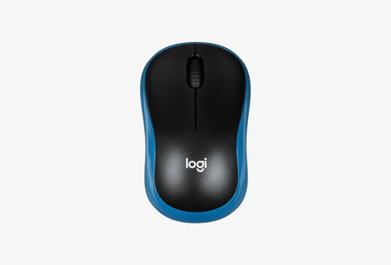 Мышь радиоканал Logitech Logitech M186 синий