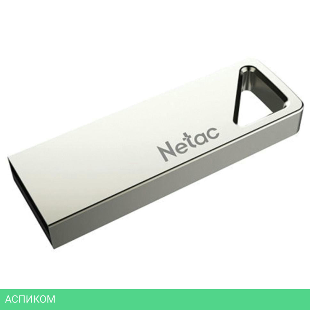 USB Flash-накопитель Netac Pen Drive 16 GB USB 2.0 серебристый (NT03U326N-016G-20PN)
