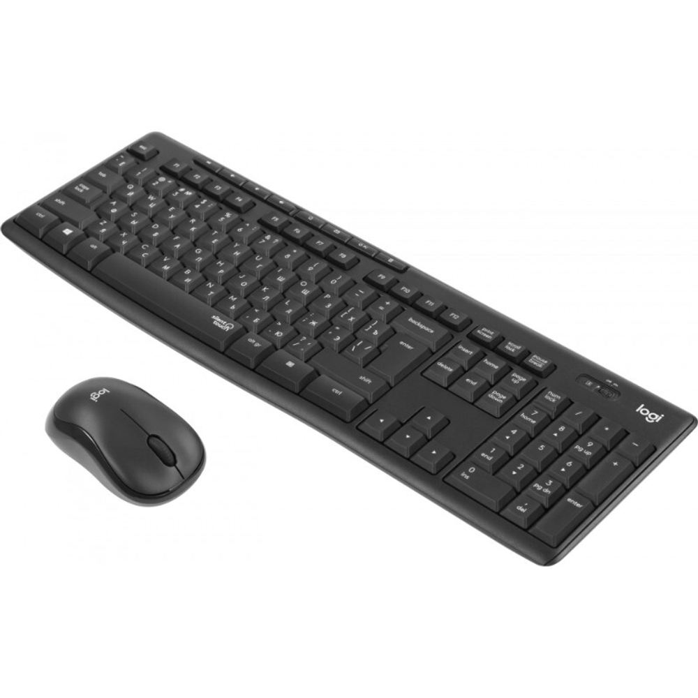 Комплект Logitech MK295 Silent (клавиатура + мышь) Wireless 2.4GHz, Graphite