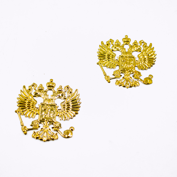 Декор для урны металл золото Герб