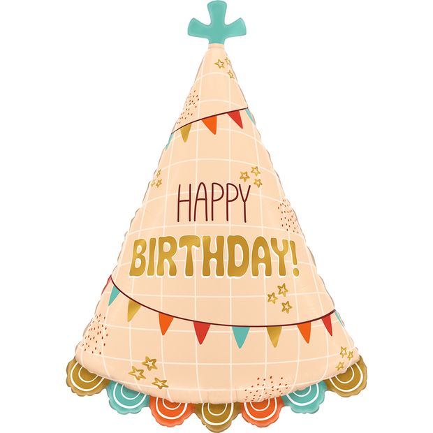 К Шар (26''/66 см) Фигура, Праздничный колпачок (БГ-)