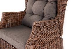 Форио, кресло коричневый/соломенный/графит, искусственный ротанг