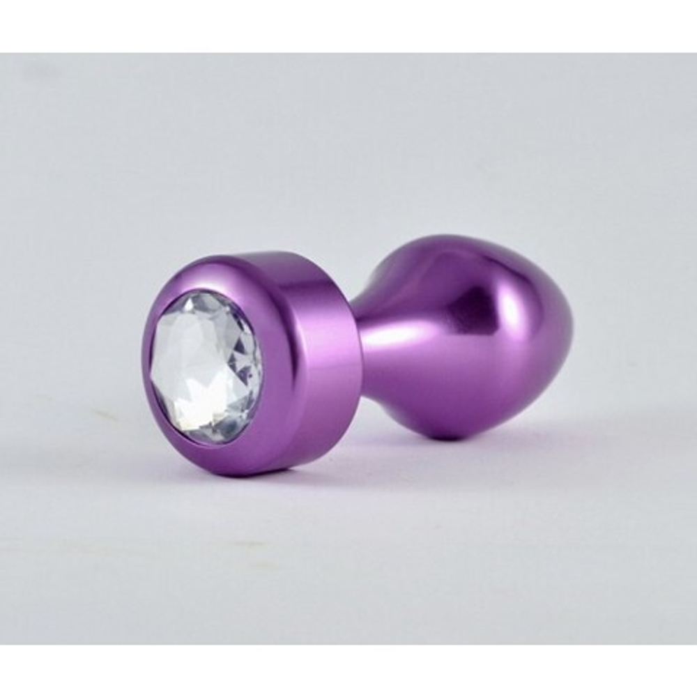 Анальная пробка с кристаллом (8×3 см)