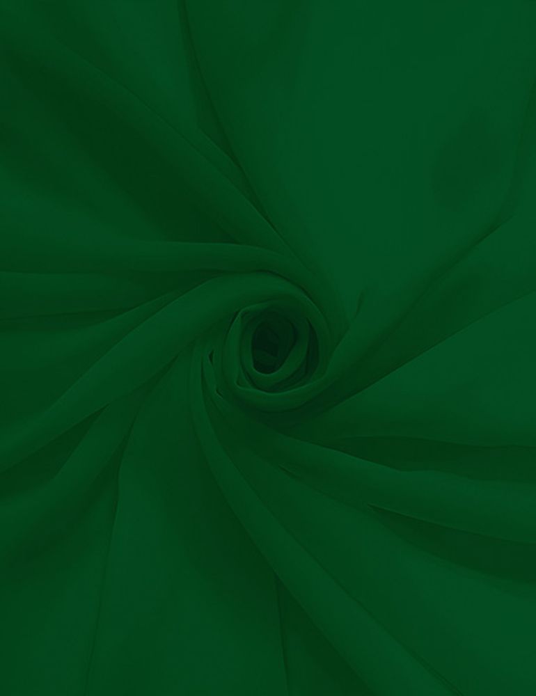 Ткань Шифон, 80 гр/м2, 150 см, зелёный