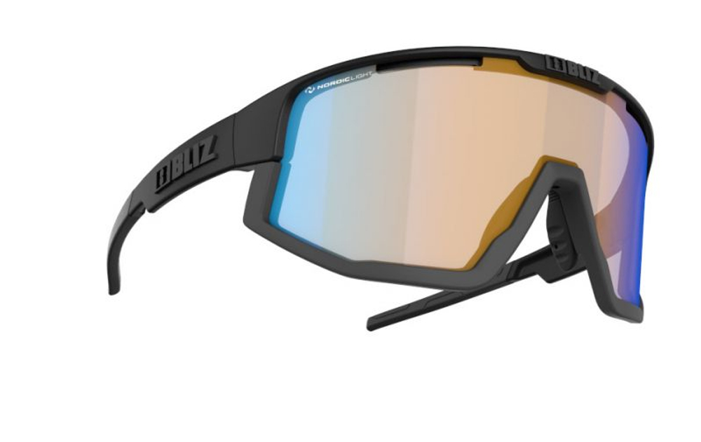Очки BLIZ VISION Nordic Light Coral: Orange w blue multi, Matt Black 52101-13N