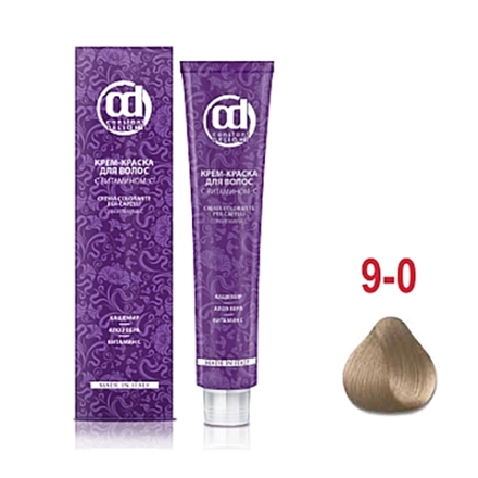 9/0 краска с витамином С для волос, блондин натуральный 100 мл