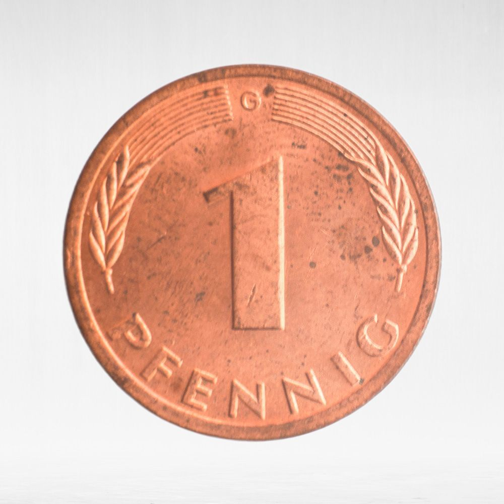 Germany, 1 Pfennig, 1979, (Karlsruhe Mint - "G"), VF