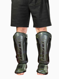 Защита голени и стопы  Tomorrow Star Warrior Green Black