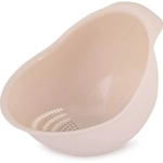 Дуршлаг для промывания крупы (бежевый)