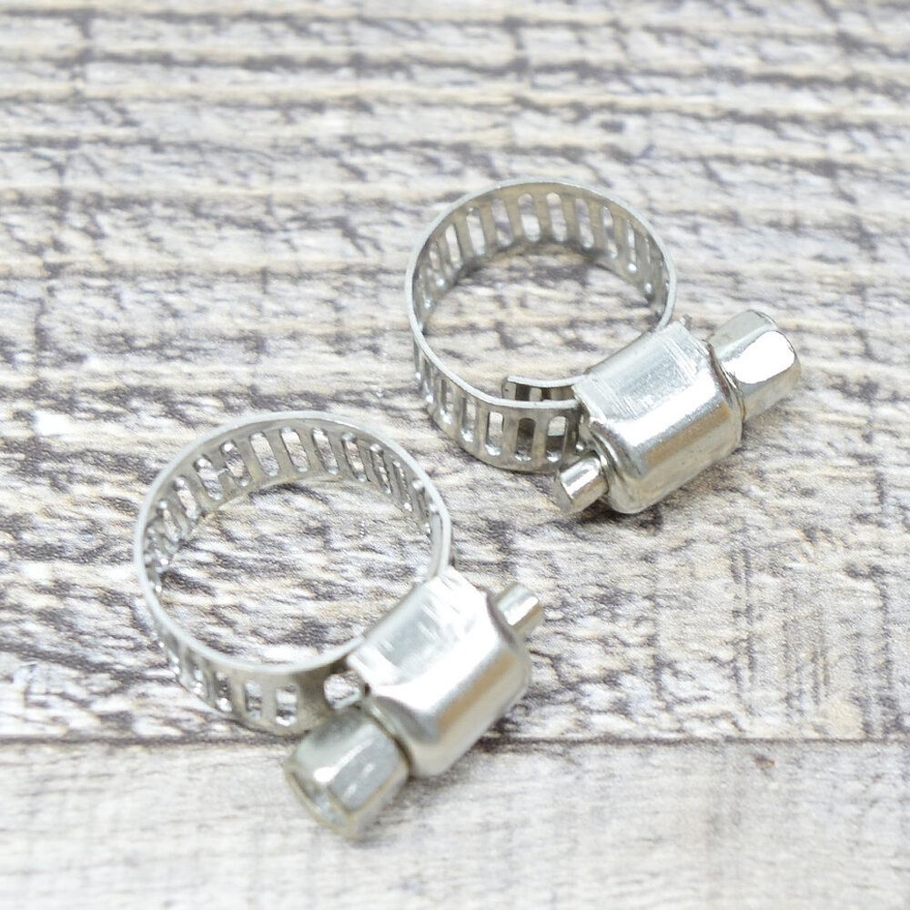 Хомут червячный 2шт 10-16мм нерж