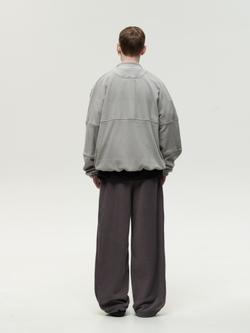 Zip-Up Sweatshirt Grey