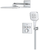 Набор для комплектации душа GROHE Grohtherm SmartControl: встраиваемый термостат, SmartBox, верхний душ, ручной душ, ограничитель расхода, хром
