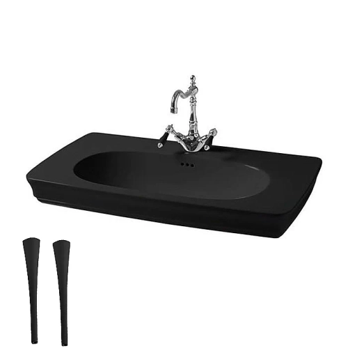 Консоль с раковиной Artceram CIVITAS CIL002/CIC002 90 черная