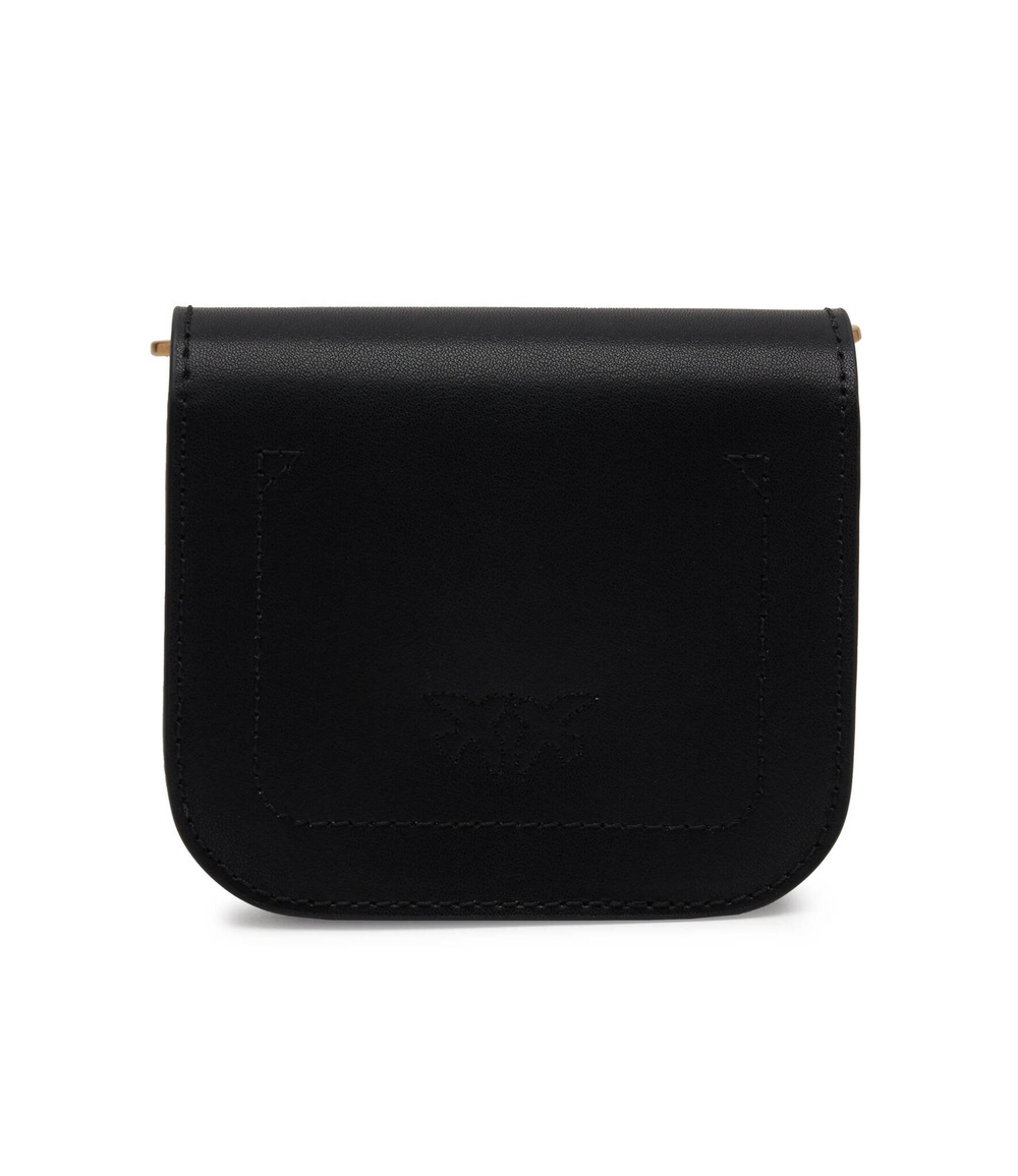 Кожаная сумка через плечо Micro Love Bag Bell Pinko - черный(100049 A14P)