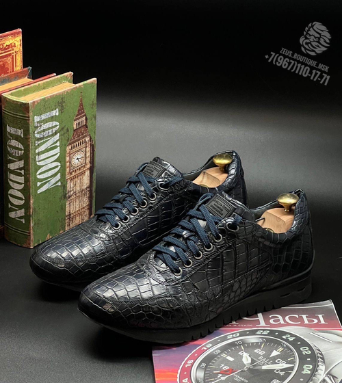 Кроссовки Stefano Ricci из кожи крокодила