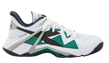 Мужские теннисные кроссовки Diadora B.Icon 2 AG - white/black/blue corsair