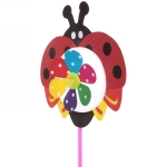 Ветрячок d-25 см «Божья коровка» 55 см