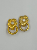 Клипсы с цветами Givenchy