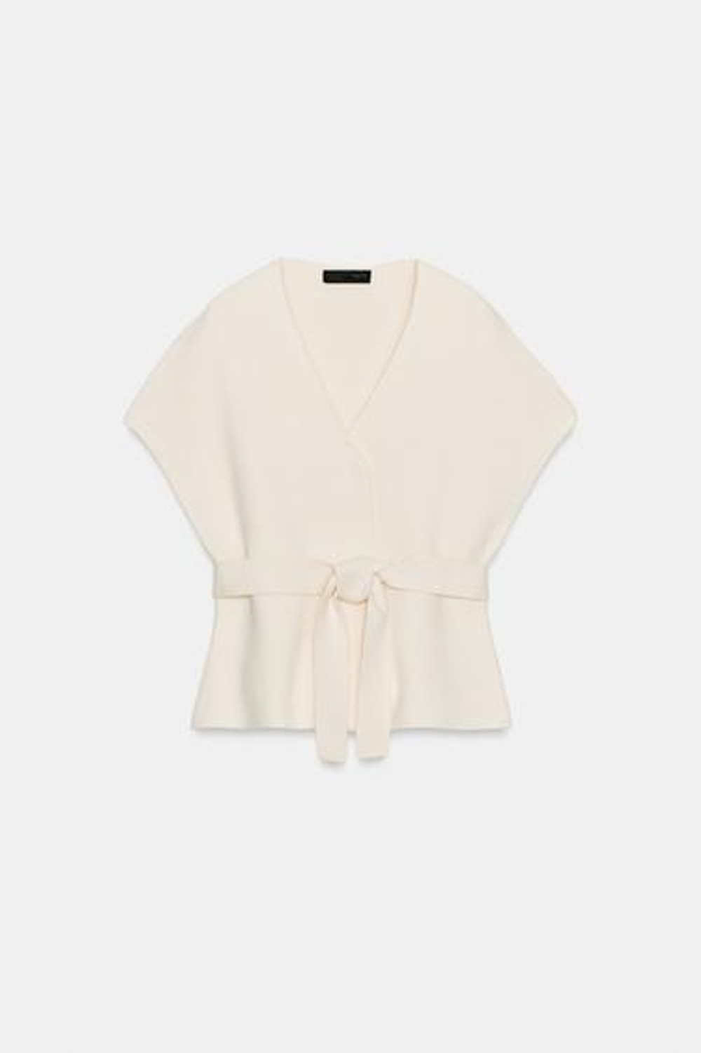 ТРИКОТАЖНЫЙ ЖИЛЕТ С ПОДВЯЗКАМИ - ZARA