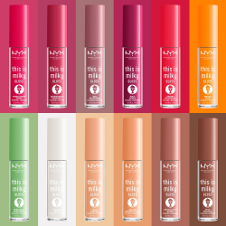 NYX Professional Makeup This is Milky Gloss Milkshakes - Увлажняющий парфюмированный блеск для губ, 4 ml