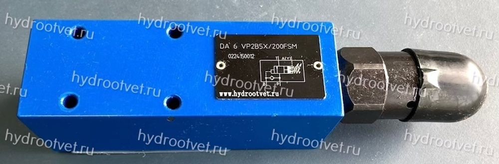 DA6VA2A5X/50FSM - Разгрузочный предохранительный клапан Ду6 с давлением настройки до 50 бар, подключение насоса в канал А