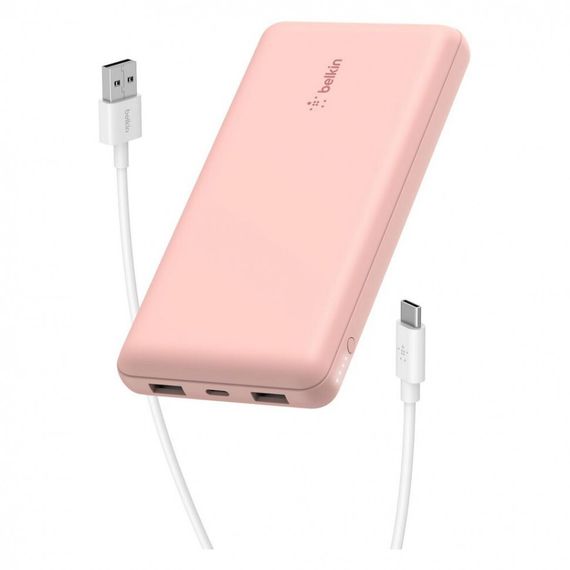 Внешний аккумулятор Belkin BoostCharge 10000mAh (BPB011btRG) Rose Gold
