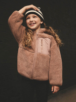 Куртка флисовая на молнии для девочки Next B73-565, Коричневый