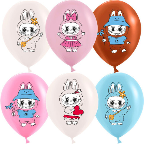 Шар 12" Ассорти Плюшевые эльфы, Милые друзья ДБ 10 шт